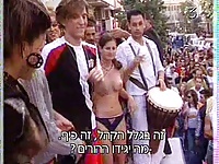 כן ולא - קטע נחמד של בחורות ישראליות עם ציצים בחוץ בתוכנית של גיא פינס